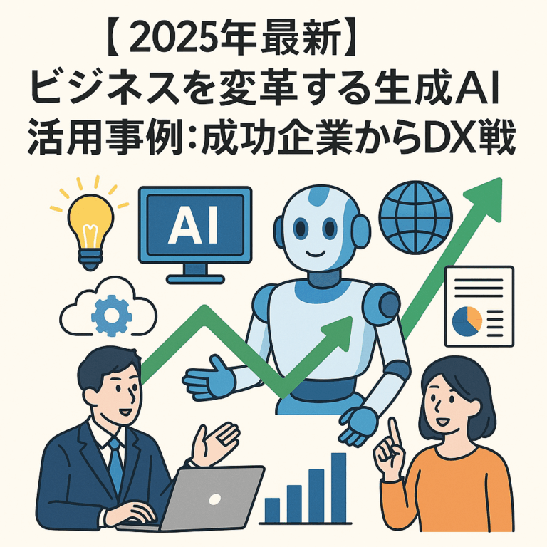 【2025年最新】ビジネスを変革する生成AI活用事例：成功企業から学ぶDX戦略