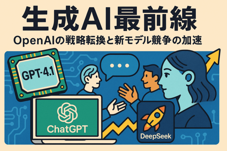 生成AI最前線：OpenAIの戦略転換と新モデル競争の加速